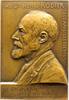Medicina in nummis Einseitige Bronzeplakette Rodier, Dr. Henri, Stomatologe. -