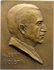 Medicina in nummis Einseitige Bronzeplakette Dustin, Albert. -