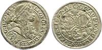 3 Kreuzer 1697 Haus Habsburg Leopold I. 1657-1705. Vorzüglich +