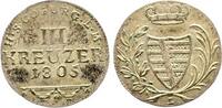 Sachsen-Coburg-Saalfeld 3 Kreuzer Franz 1800-1806. -