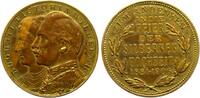 Brandenburg-Preußen Vergoldete Bronzemedaille Wilhelm II. 1888-1918. -