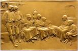 Kunstmedaillen Einseitige Bronzeplakette Sucharda, Stanislaw -