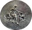 Kunstmedaillen Einseitige Bronzegussmedaille Dobberkau, Heide -