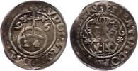 Regenstein 1/24 Taler 1596 Martin 1581-1597. Schöne Patina. Leicht gewellt, sehr schön
