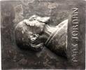 Personenmedaillen Einseitige Weißmetall-Hohlplakette Jordan, Max *1837 Dresden, +1906 Stieglitz, Direktor der Berliner Nationalgalerie. -
