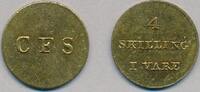 Faroe Islands 4 skilling i vare CFS, private coin for grocery items, ST