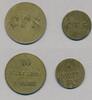 Faroe Islands 4 og 16 skilling i vare C F Siemsen, private coin for grocery items, 2 coins, VZ