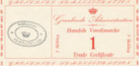 Greenland 1941 1 Skilling, Trade Certificate, UNC