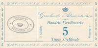 Greenland 1941 Trade Certificate, 5 Skilling, UNC