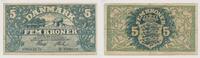 Denmark 5 kroner 1922 SS 113,00 EUR  zzgl. 7,00 EUR Versand