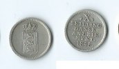 Dänemark X skilling Rand mit Rillen Dänisch Westindien