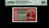 Spain 10 Pesetas No letter serial number . -