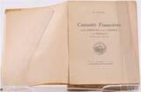 France Florange (Ch.), Curiosités financières sur les Emp 1928 État général de conservation bon