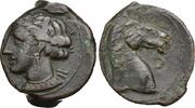 Zeugitane Carthage  Bronze de Carthage c300-264 av.JC SS