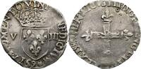 France 1/8 d'ecu Henri III -