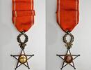 Maroc Ordre de Ouissam Alaouite chevalier Médaille décoration ordre -