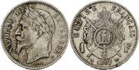 France 1 Franc Napoléon III 1867 Strasbourg SS 40,00 EUR  zzgl. 10,00 EUR Versand