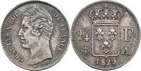 France 1/4 de franc Charles X 1829 Paris SS 80,00 EUR  zzgl. 10,00 EUR Versand