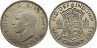 Royaume-Uni Half Crown 1939 Georges VI S 15,00 EUR  zzgl. 10,00 EUR Versand