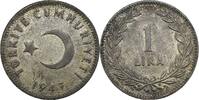 Turquie 1 lira 1947 SS 15,00 EUR  zzgl. 10,00 EUR Versand