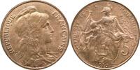 France 5 centimes Dupuis 1910 VZ 65,00 EUR  zzgl. 10,00 EUR Versand