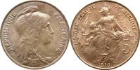 France 5 centimes Dupuis 1916 VZ 20,00 EUR  zzgl. 10,00 EUR Versand