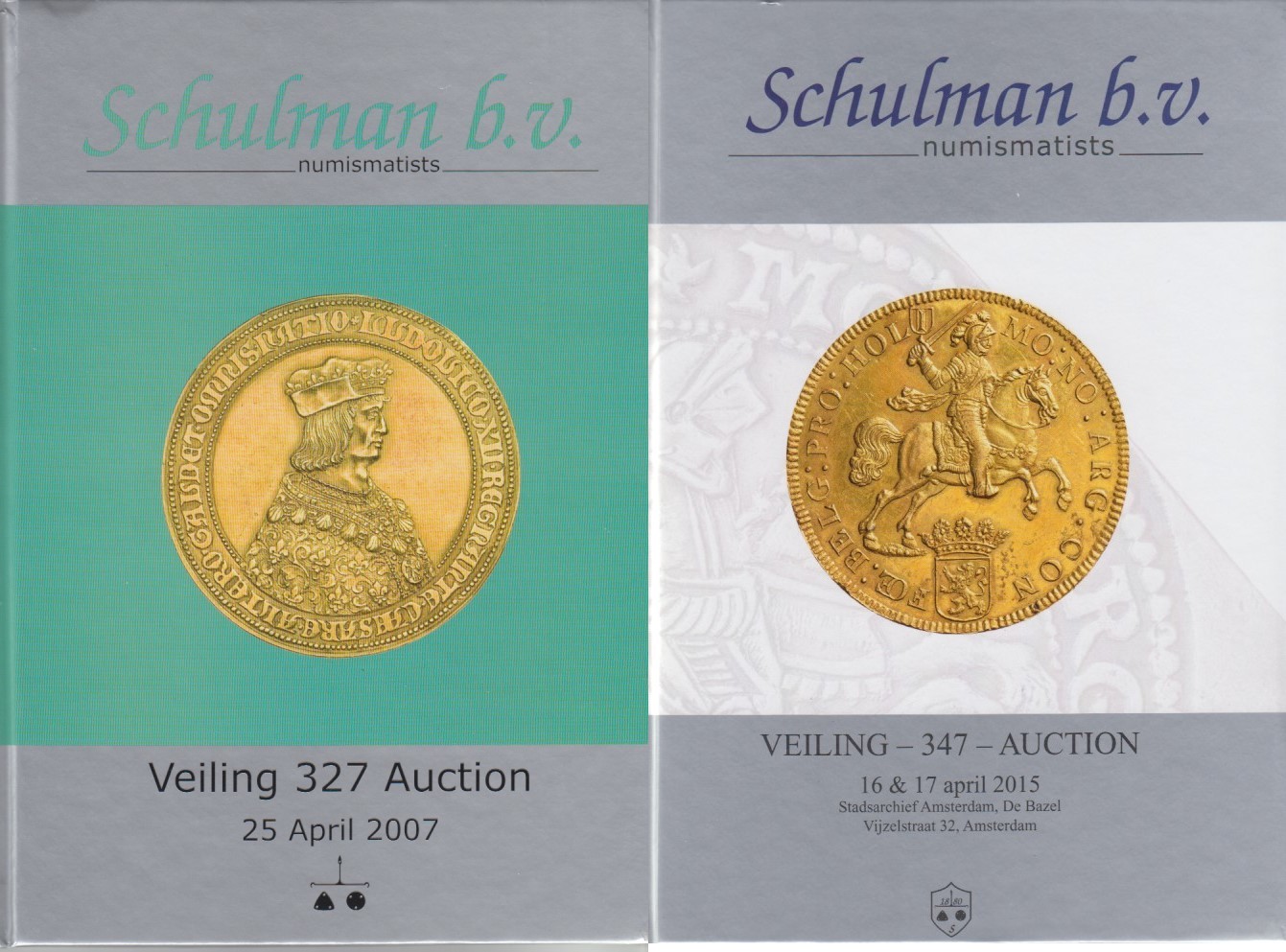 AUCTION CATALOGUES - 2007-2015 KONVOLUT - AUKTIONSKATALOGE SCHULMAN B.V ...