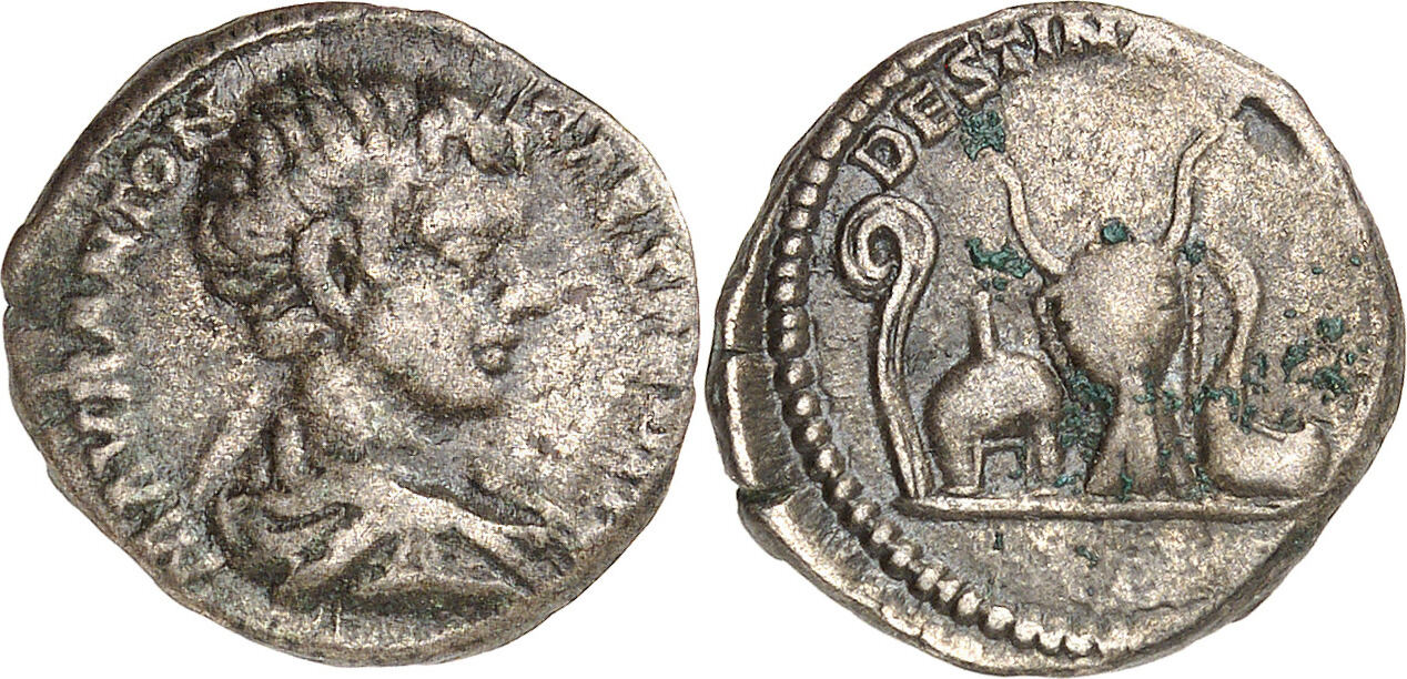 ROMAN COINS - Denar CARACALLA, Caesar 196-198, Augustus 198-2017 Sehr ...