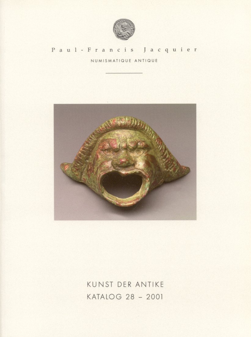 AUCTION CATALOGUES PAULFRANCIS JACQUIER KATALOG 28, 2001. KUNST