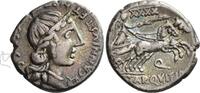 ANCIENT COINS - Denar RÖMISCHE REPUBLIK - Mzm. C. Annius mit C. Tarquitius -