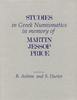 ANCIENT COINS STUDIES IN GREEK NUMISMATICS... MARTIN J. PRICE