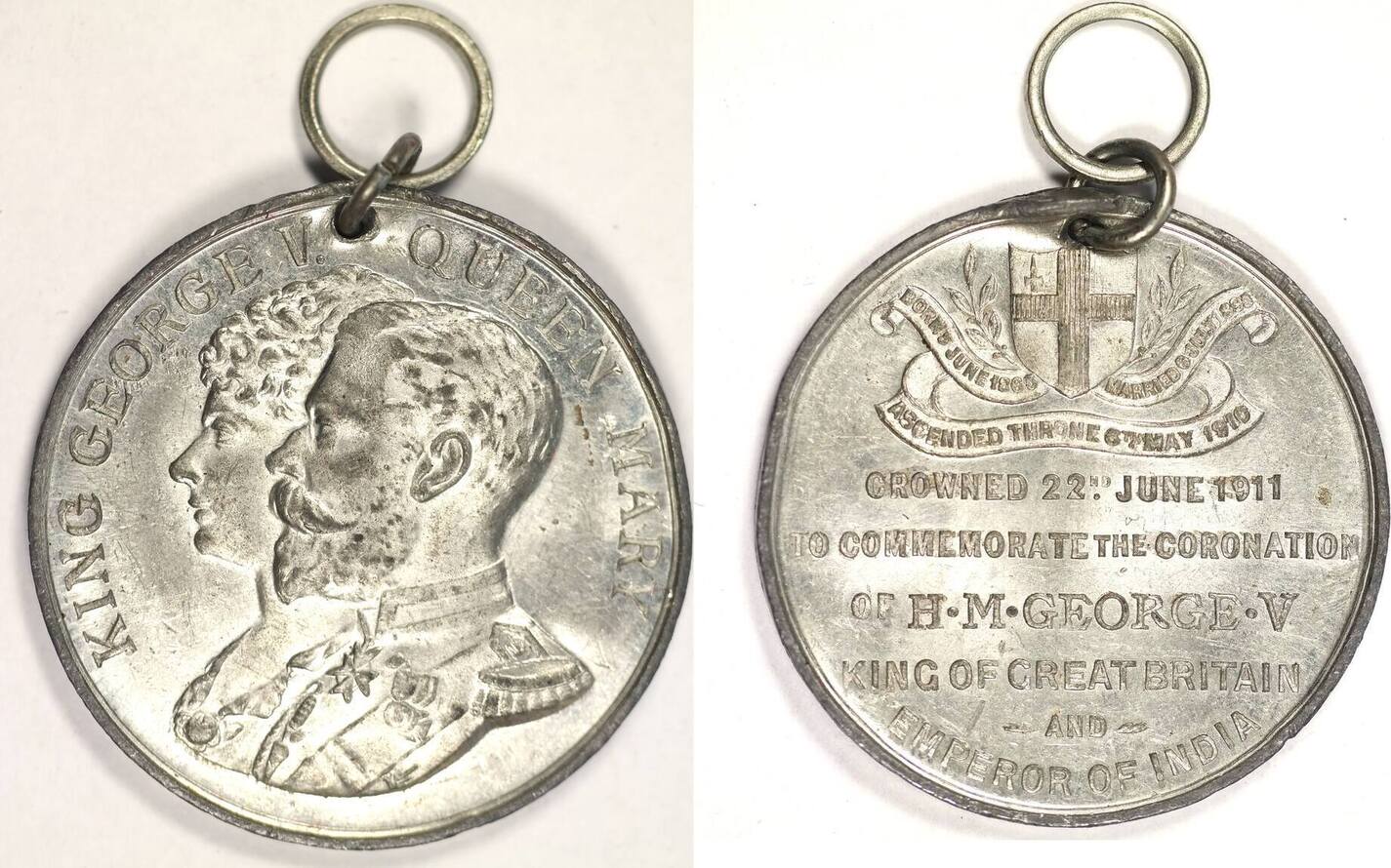 Great Britain Medal 1935 Silver Jubilee King George V & Queen Mary | MA ...