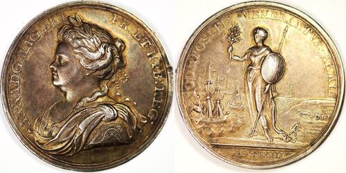United Kingdom Medal 1713 Queen Anne- Peace of Utrecht EF