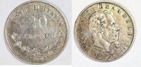 20 Centesimi 1863 Italy Victor Emanuelle II Vf+