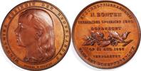 Netherlands Medal 1893 Relocation of Coffee Roastery and Tea Trader N. Bonten in Dordrecht - Begeer 