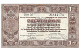 1 Gulden 1938 Netherlands Zilverbon / series DE UNC