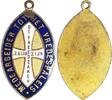 Netherlands Medal ca 1913-1915 Co-workers badge - Blessed are the peacemakers – Vredespaleis / Peace Palace VF+
