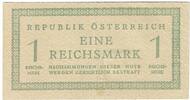 1 Reichsmark 1945 Austria Soviet Occupation P#113 EF