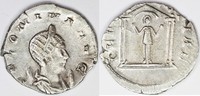 Salonina AR Antoninianus/ DEAE SEGETIAE,four-columned temple.