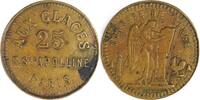 France Brothel Token AUX GLACES 25 PARIS APOLLINE -25 Rue Sainte Appolline -