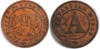 2 1/4 Pence Token ND (ca. 1866) Ceylon St SEBASTIAN MILLS EF