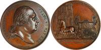 France Historical Medal 1818 Louis XVIII – Funeral of the Prince of Condé - by Andrieu & Galle EF