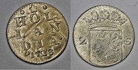 Holland/ The Neterlands 2 stuivers 2 stuiver with incusum. Rare.
