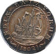 The Netherlands East Indies 1/2 scheepjesgulden Nederlands Indië 1802 PCGS MS 62 Vrijwel st