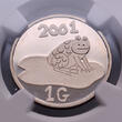 The Netherlands 1 gulden 2001 NGC PF 68 ULTRA CAMEO EENZIJDIG PROEFONTWERP PP