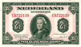 The Netherlands 2 1/2 gulden 1943 Muntbiljet PMG 67 EPQ