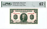 The Netherlands 2 1/2 gulden 1943 Muntbiljet PMG 67 EPQ