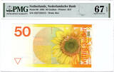 The Netherlands 50 gulden 1982 Zonnebloem PMG 67 EPQ