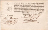 The Netherlands 11 gulden en 5 stuivers 1795 recepis Schiedam PMG 58 EPQ