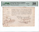 The Netherlands 4 gulden en 10 stuivers 1795 recepis Schiedam PMG 50